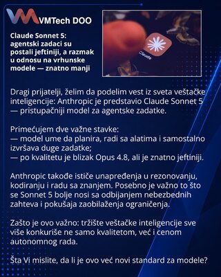 Claude Sonnet 5: agentski zadaci su postali jeftiniji, a razmak u odnosu na vrhunske modele — znatno manji
