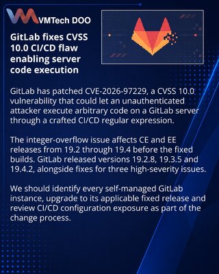 GitLab исправил уязвимость CVSS 10.0 в конфигурациях CI/CD