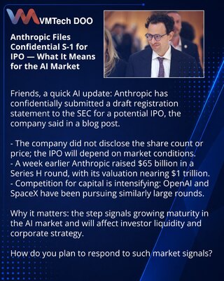 Anthropic подала документы на IPO — что это значит для рынка ИИ