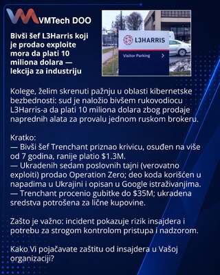 Бывший глава L3Harris, продавший эксплойты, должен выплатить $10 млн — урок для отрасли