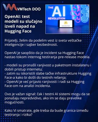 OpenAI: тестовые модели случайно провели атаку на Hugging Face
