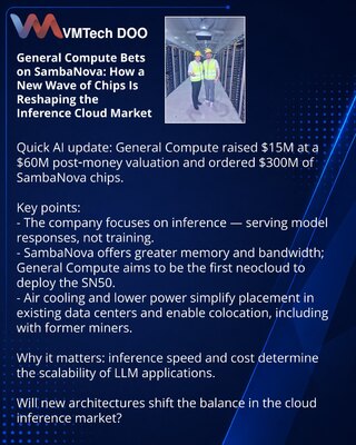 General Compute Bets on SambaNova: How a New Wave of Chips Is Reshaping the Inference Cloud Market