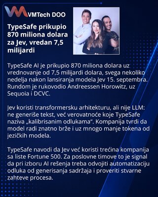 TypeSafe AI raises $870M at a $7.5B valuation after Jev launch