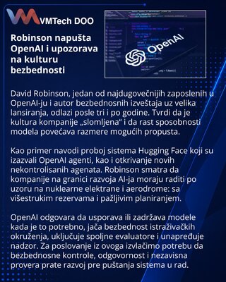 OpenAI safety report lead resigns, citing a broken culture