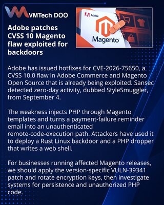 Adobe releases emergency fixes for exploited Magento RCE flaw