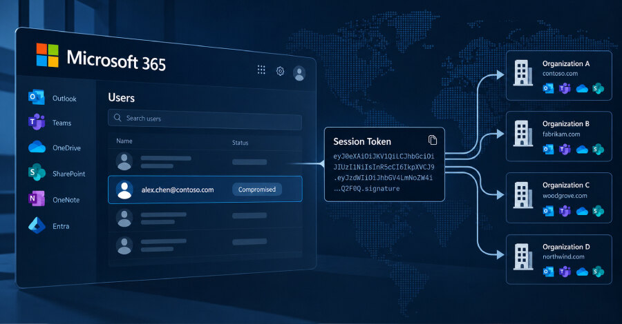 Token replay attacks breach Microsoft 365 accounts at 79 organizations
