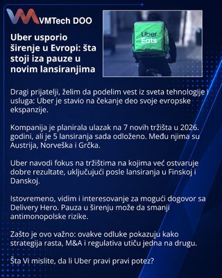 Uber притормозил экспансию в Европе: что стоит за паузой в новых запусках