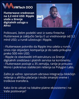 Flutterwave vrednovan na 3,2 mlrd USD: Ripple ulaže u širenje digitalnih usluga u Africi