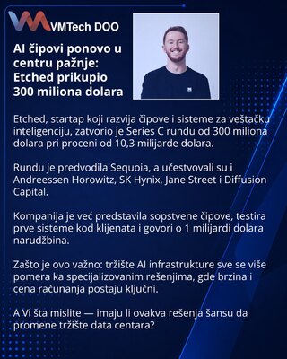 AI-чипы снова в центре внимания: Etched подняла раунд на $300 млн и оценку $10,3 млрд