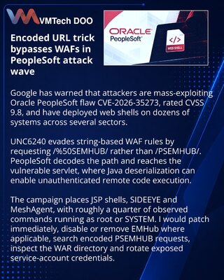Google Warns of WAF Bypass in Oracle PeopleSoft Exploitation