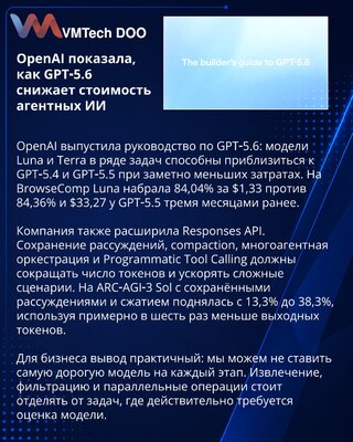 OpenAI outlines GPT-5.6 tools for lower-cost production agents