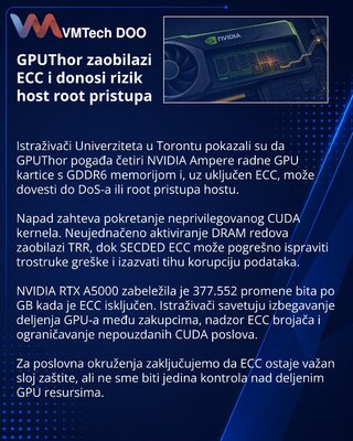 GPUThor обошёл ECC на рабочих GPU NVIDIA и получил root на хосте