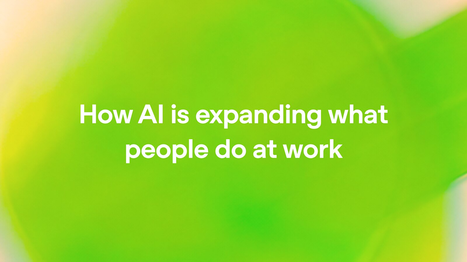 How AI is expanding the boundaries of work tasks