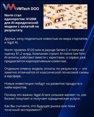 Norm postaje jednorog: 120 miliona dolara za AI pravnu platformu sa naplatom po učinku