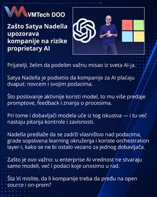 Why Satya Nadella Warns Companies About the Risks of Proprietary AI