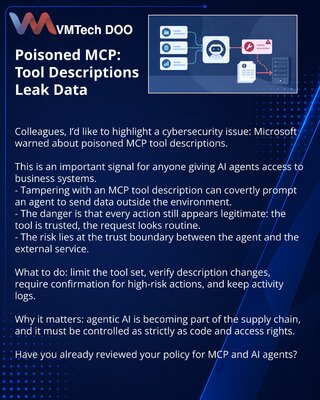 Poisoned MCP: kako opis alata može da otkrije podatke