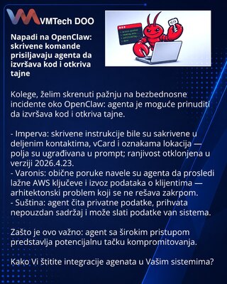 Attacks on OpenClaw: hidden commands force agent to execute code and exfiltrate secrets