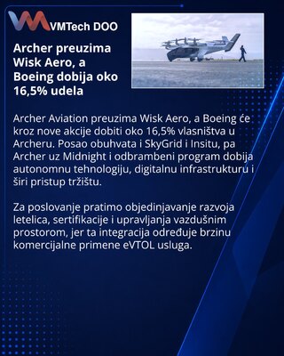 Archer agrees to acquire Wisk Aero as Boeing takes an ownership stake