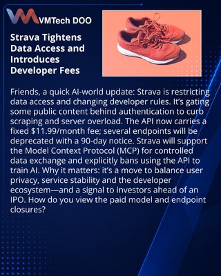 Strava поoštrava pristup podacima i uvodi naknadu za developere