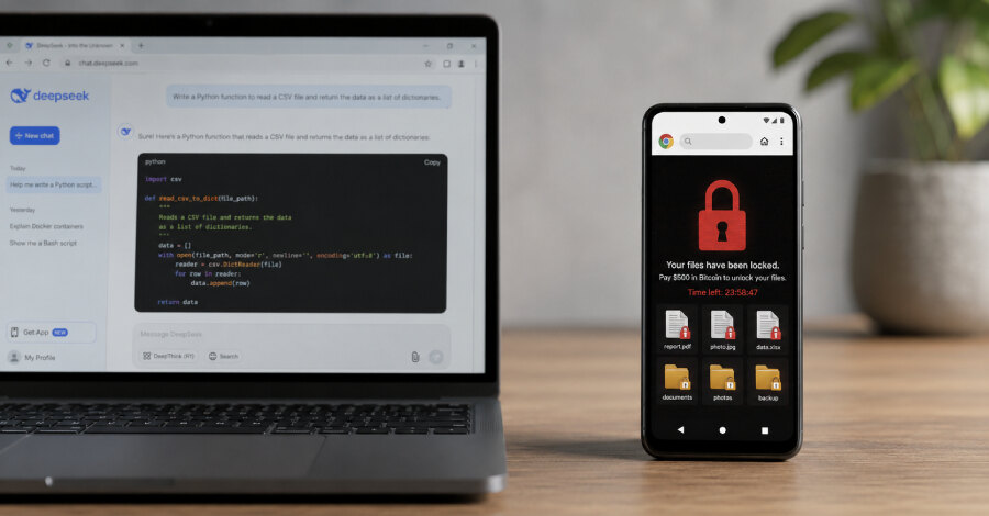 AI je pomogla u izradi browser ransomware-a za Chromium na Windowsu i Androidu