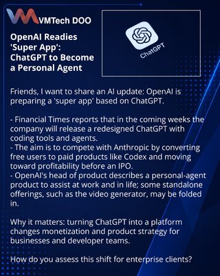 OpenAI готовит «суперприложение»: ChatGPT превратят в персонального агента