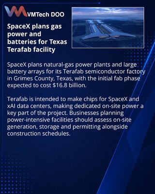SpaceX to power Texas Terafab with gas plants and battery arrays