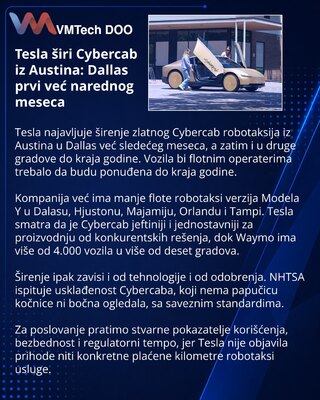 Tesla Targets Dallas Launch for Cybercab Robotaxi Expansion