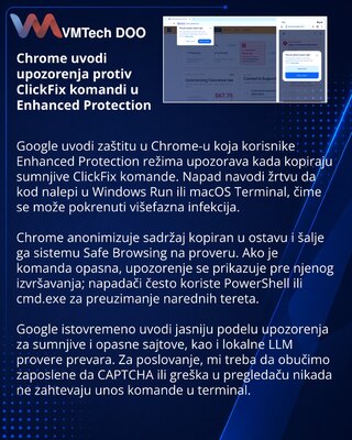 Chrome добавил защиту от ClickFix-команд при включённой Enhanced Protection