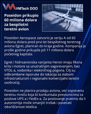 Poseidon Aerospace Secures $60M for Uncrewed Cargo Aircraft