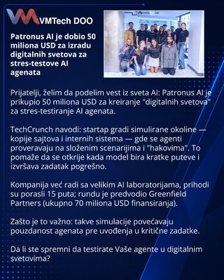 Patronus AI получил $50 млн на создание цифровых миров для стресс‑тестов AI‑агентов