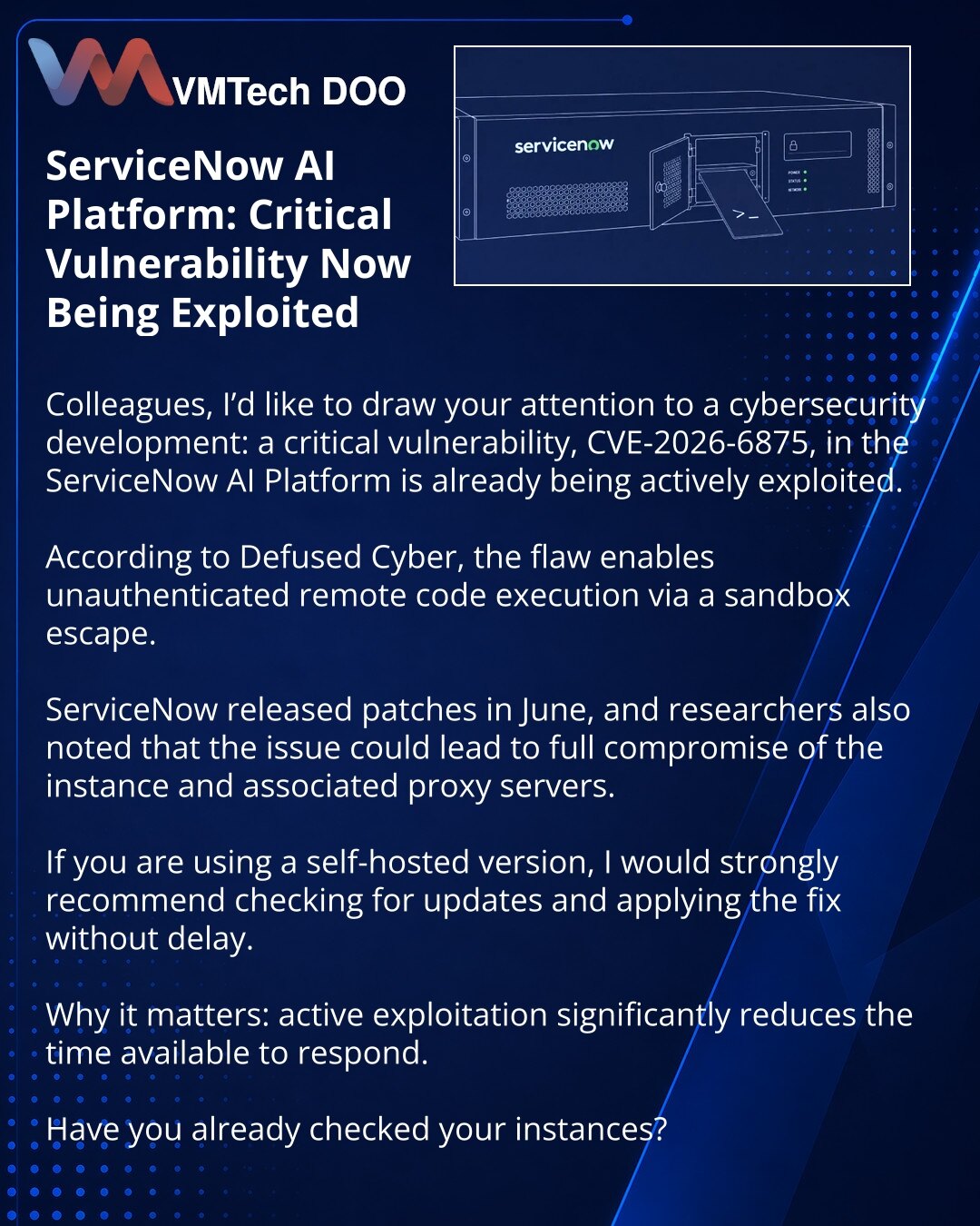 ServiceNow AI Platform: Critical Vulnerability Now Being Exploited