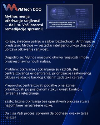 Mythos menja otkrivanje ranjivosti — da li su Vaši procesi remedijacije spremni?
