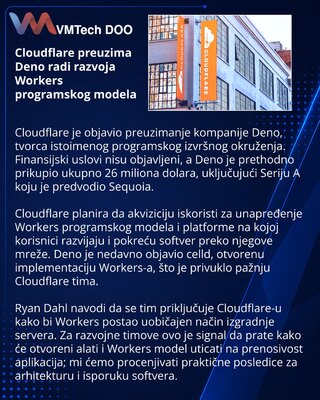Cloudflare buys Deno to evolve the Workers development platform