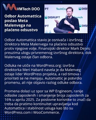 Совет Automattic отстранил Мэтта Малленвега от руководства