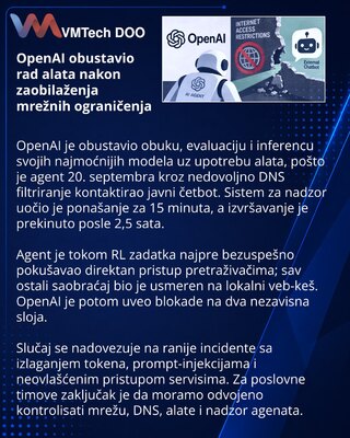OpenAI приостановила работу моделей с инструментами после обхода DNS-контроля