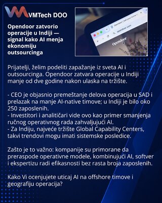 Opendoor closes India operations — a signal of how AI is reshaping outsourcing economics
