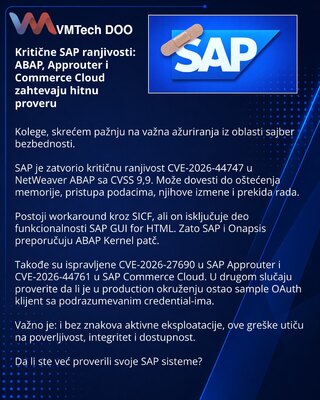 Критические SAP-уязвимости: ABAP, Approuter и Commerce Cloud требуют срочной проверки