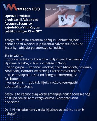 OpenAI and Yubico Launch Advanced Account Security and Joint YubiKeys to Protect ChatGPT Accounts