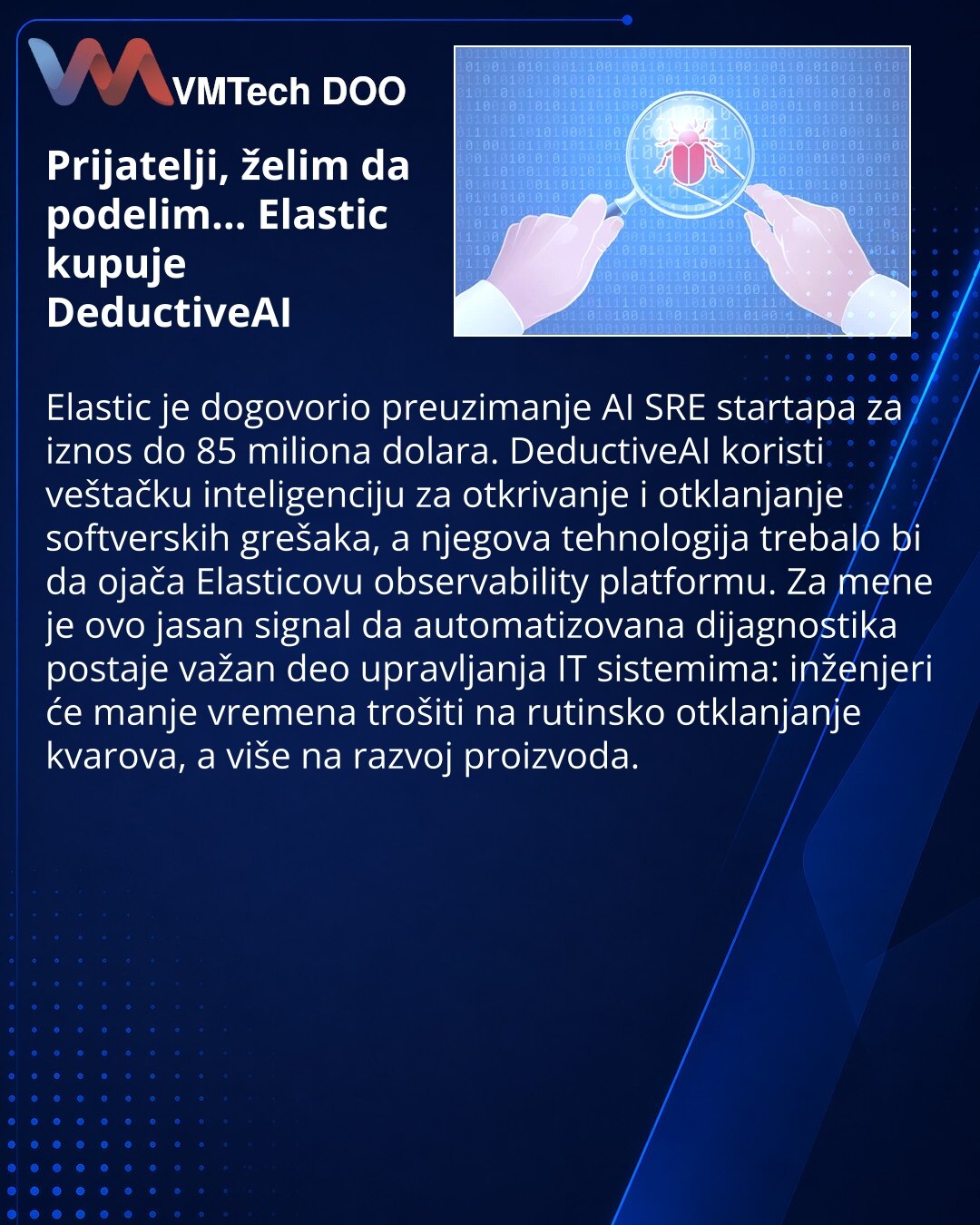 Elastic reportedly agrees to buy AI SRE startup DeductiveAI for up to ? million