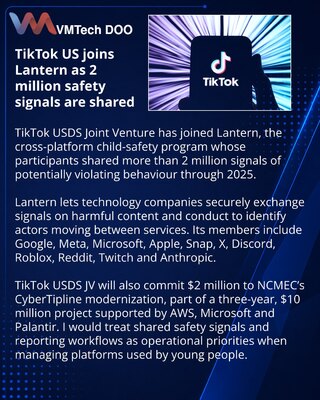 TikTok USDS JV joins Lantern child-safety information-sharing network