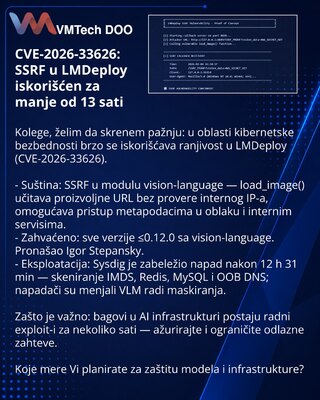 CVE-2026-33626: SSRF u LMDeploy iskorišćen za manje od 13 sati