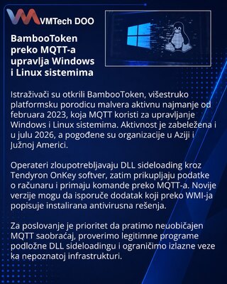 BambooToken использует MQTT для управления Windows и Linux