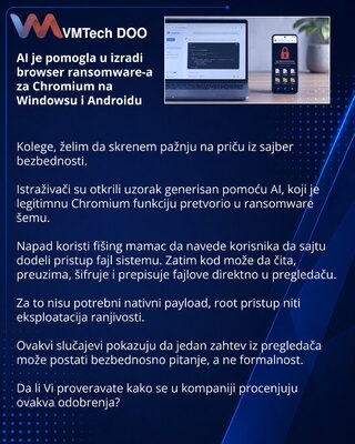 AI помог собрать браузерный ransomware для Chromium на Windows и Android