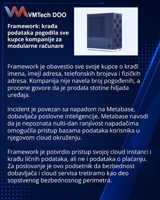 Framework alerts customers after Metabase cloud breach