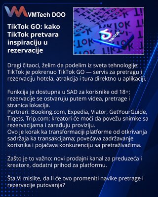 TikTok GO: kako TikTok pretvara inspiraciju u rezervacije