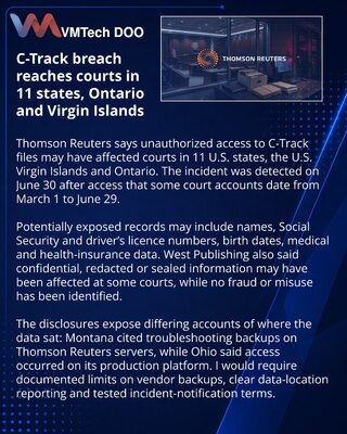 Утечка C-Track могла раскрыть данные участников судебных дел