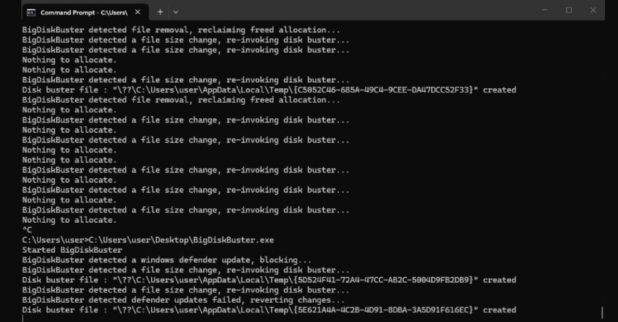 BigDiskBuster PoC targets Microsoft Defender update process