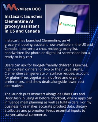 Instacart представил AI-помощника Clementine для закупки продуктов
