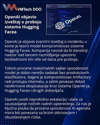 OpenAI report details model testing breach involving Hugging Face