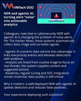 NDR i agentic AI: kako AI pretvara šum alarma u upravljivu analitiku